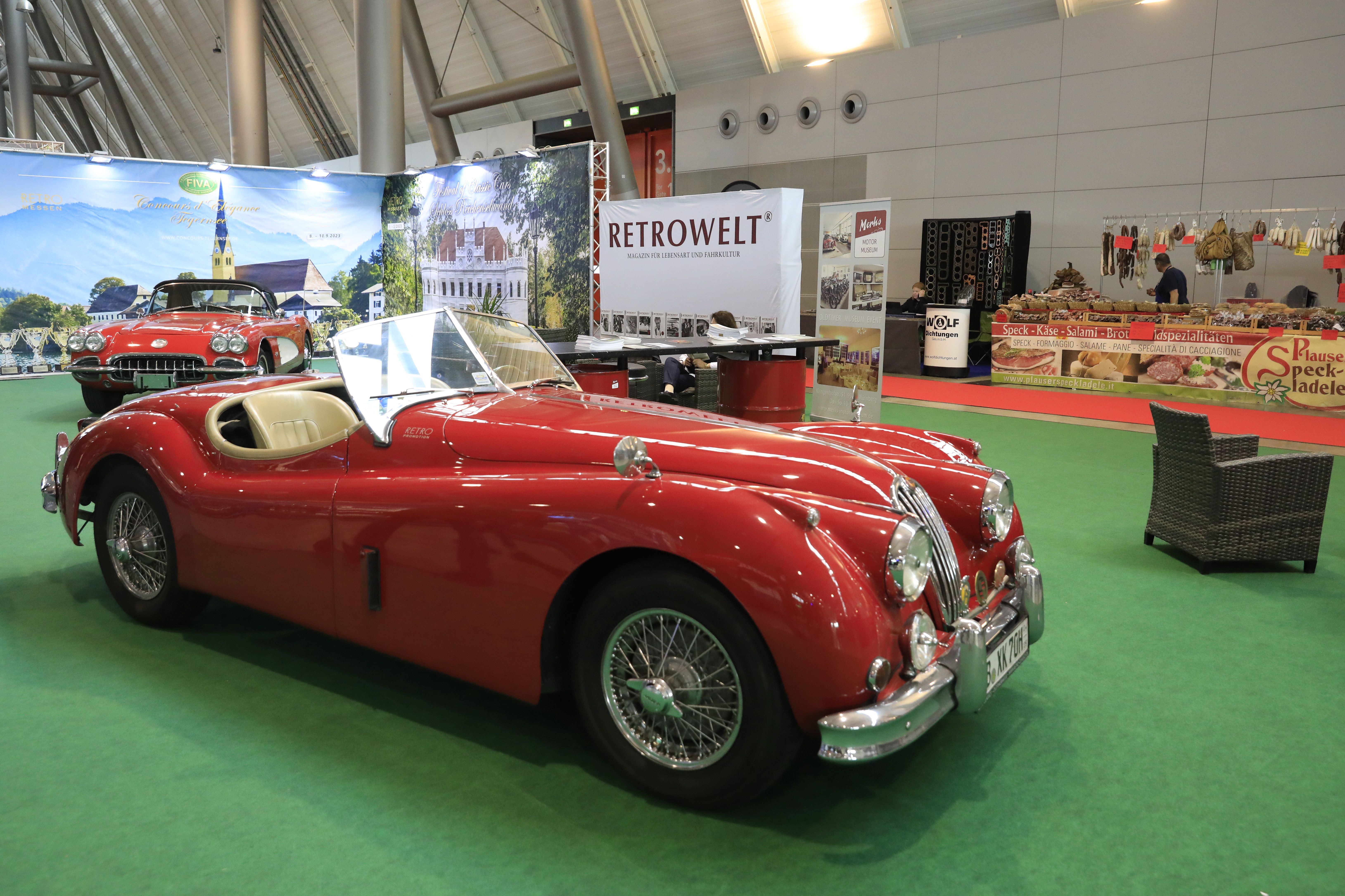 rotes Oldtimer Cabrio